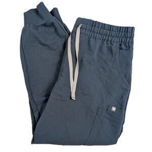 FIGS Women's Zamora Jogger Scrub Pants Slate Blue Size XL Medical Nurse EMS